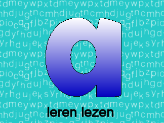 Leren lezen letter a