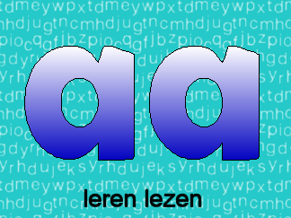 Leren lezen letter aa