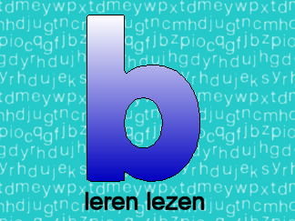 Leren lezen letter b