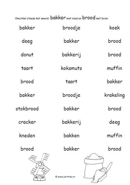Bakker - 14 Taalwerkbladen - Afbeelding 3