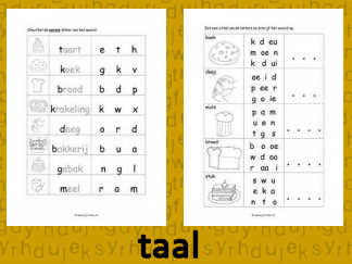 Bakker - 14 Taalwerkbladen