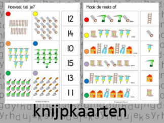 Bouwvakker - 6 Knijpkaarten
