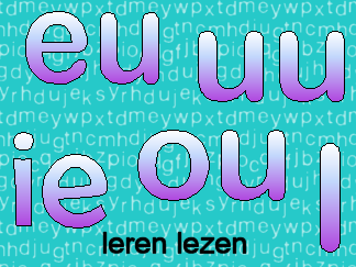 Leren lezen combinatieboekje eu ie l ou uu