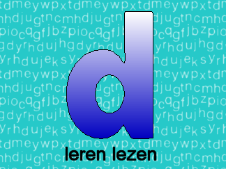 Leren lezen letter d