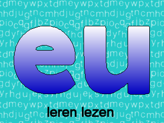 Leren lezen letter eu