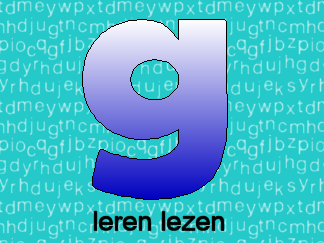 Leren lezen letter g