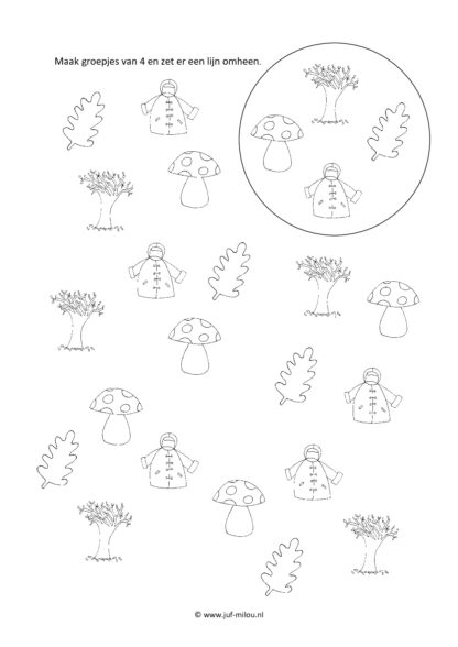 Herfst - 22 Rekenwerkbladen - Afbeelding 4
