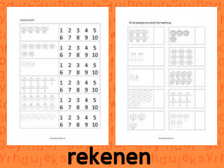 Herfst - 22 Rekenwerkbladen