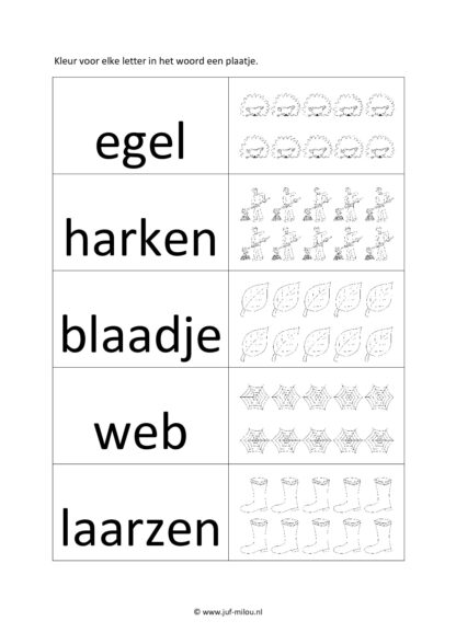 Herfst - 18 Taalwerkbladen - Afbeelding 4