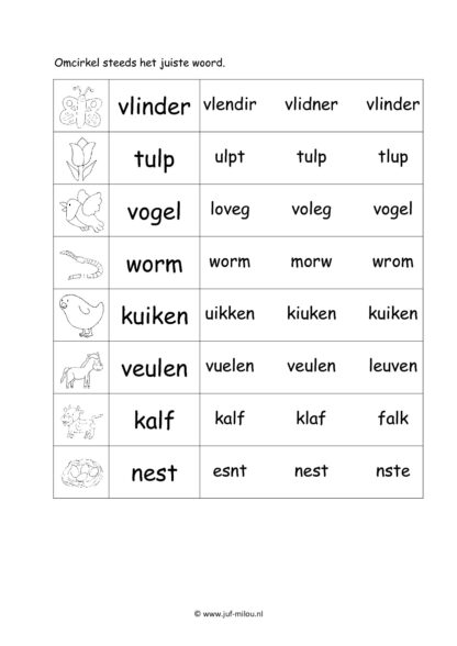 Lente - 19 Taalwerkbladen - Afbeelding 5