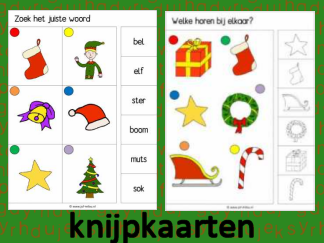 Kerstmis - 9 Knijpkaarten