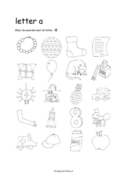 Leren lezen letter a - Afbeelding 2