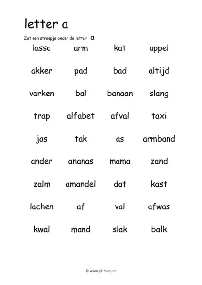 Leren lezen letter a - Afbeelding 4