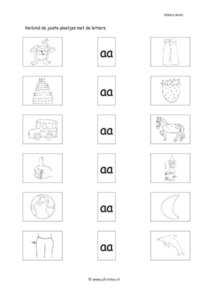Leren lezen letter aa - Afbeelding 3
