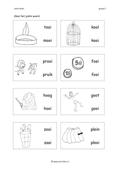 Leren lezen combinatieboekje aai ooi oei - Afbeelding 3