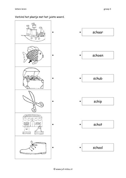 Leren lezen combinatieboekje ch sch - Afbeelding 4