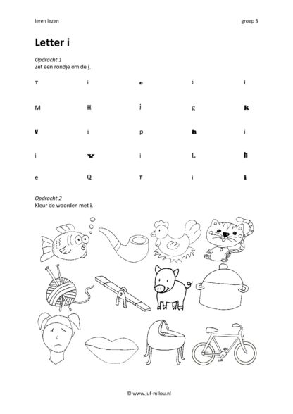 Leren lezen combinatieboekje i k m s - Afbeelding 2