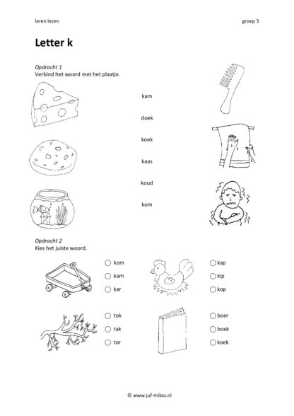Leren lezen combinatieboekje i k m s - Afbeelding 3