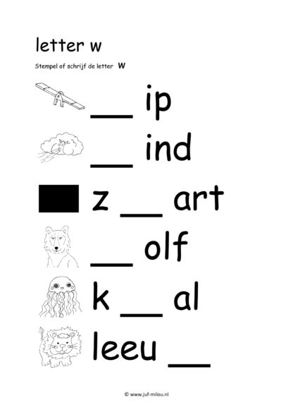 Leren lezen combinatieboekje w o a u j - Afbeelding 2