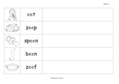 Leren lezen letter ee - Afbeelding 4