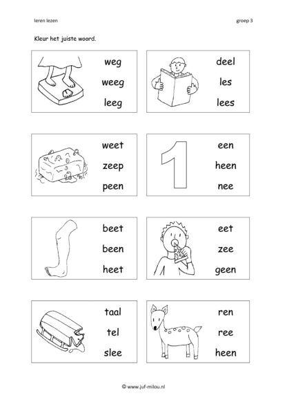Leren lezen letter ee - Afbeelding 6