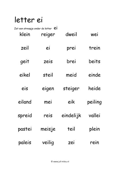 Leren lezen letter ei - Afbeelding 3