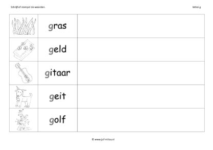 Leren lezen letter g - Afbeelding 6