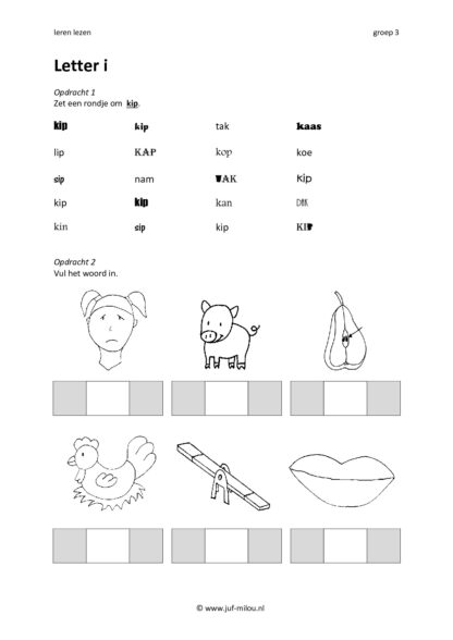Leren lezen letter i - Afbeelding 4