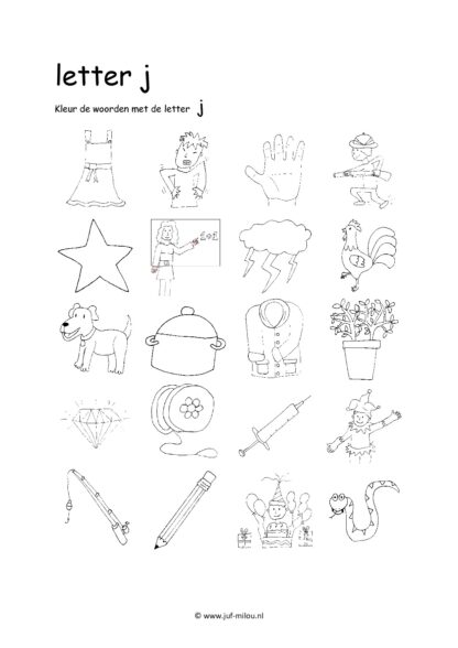 Leren lezen letter j - Afbeelding 2