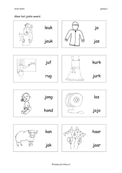 Leren lezen letter j - Afbeelding 4