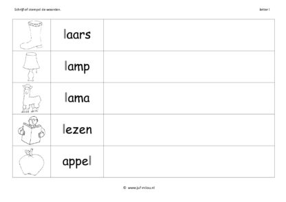 Leren lezen letter l - Afbeelding 3