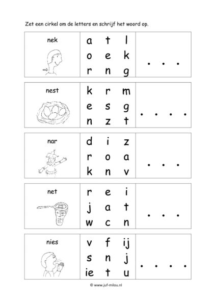 Leren lezen letter n - Afbeelding 2