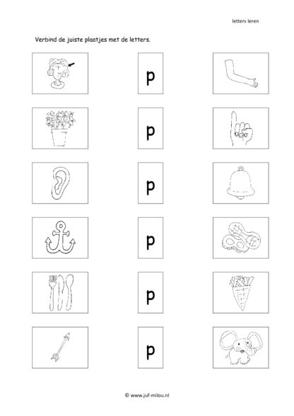 Leren lezen letter p - Afbeelding 4