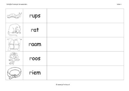 Leren lezen letter r - Afbeelding 6