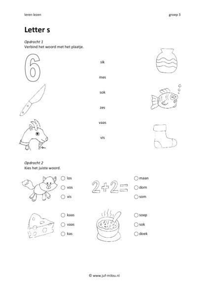 Leren lezen letter s - Afbeelding 5