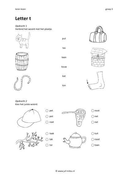 Leren lezen letter t - Afbeelding 6
