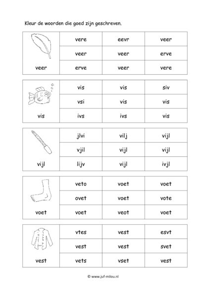 Leren lezen letter v - Afbeelding 3