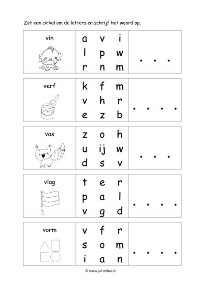 Leren lezen letter v - Afbeelding 5