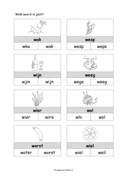 Leren lezen letter w - Afbeelding 3