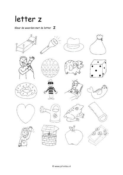 Leren lezen letter z - Afbeelding 2