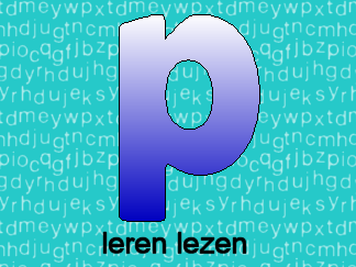 Leren lezen letter p
