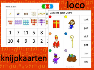 Sinterklaas - 12 Loco & Knijpkaarten