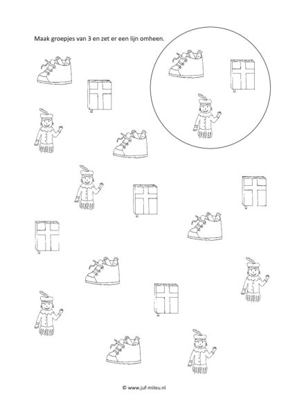 Sinterklaas - 22 Rekenwerkbladen - Afbeelding 4