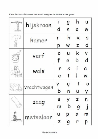 Bouwvakker - 14 Taalwerkbladen - Afbeelding 5