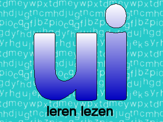Leren lezen letter ui