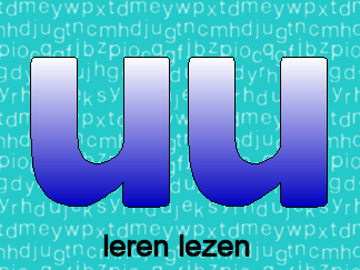 Leren lezen letter uu