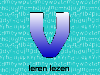 Leren lezen letter v