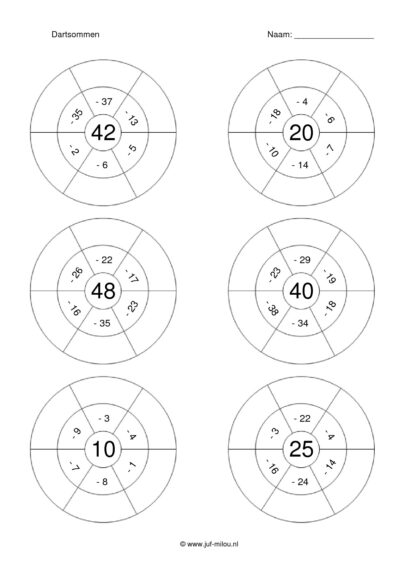 Dartsommen eraf t/m 50 - 6 - Afbeelding 3