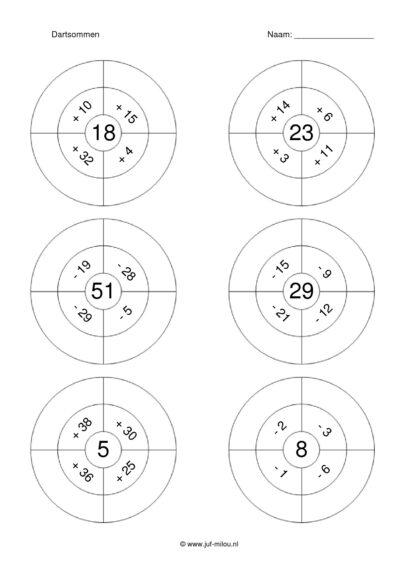Dartsommen erbij / eraf t/m 50 - 4 - Afbeelding 3