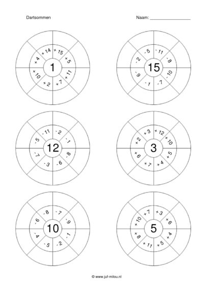 Dartsommen erbij / eraf t/m 50 - 8 - Afbeelding 2